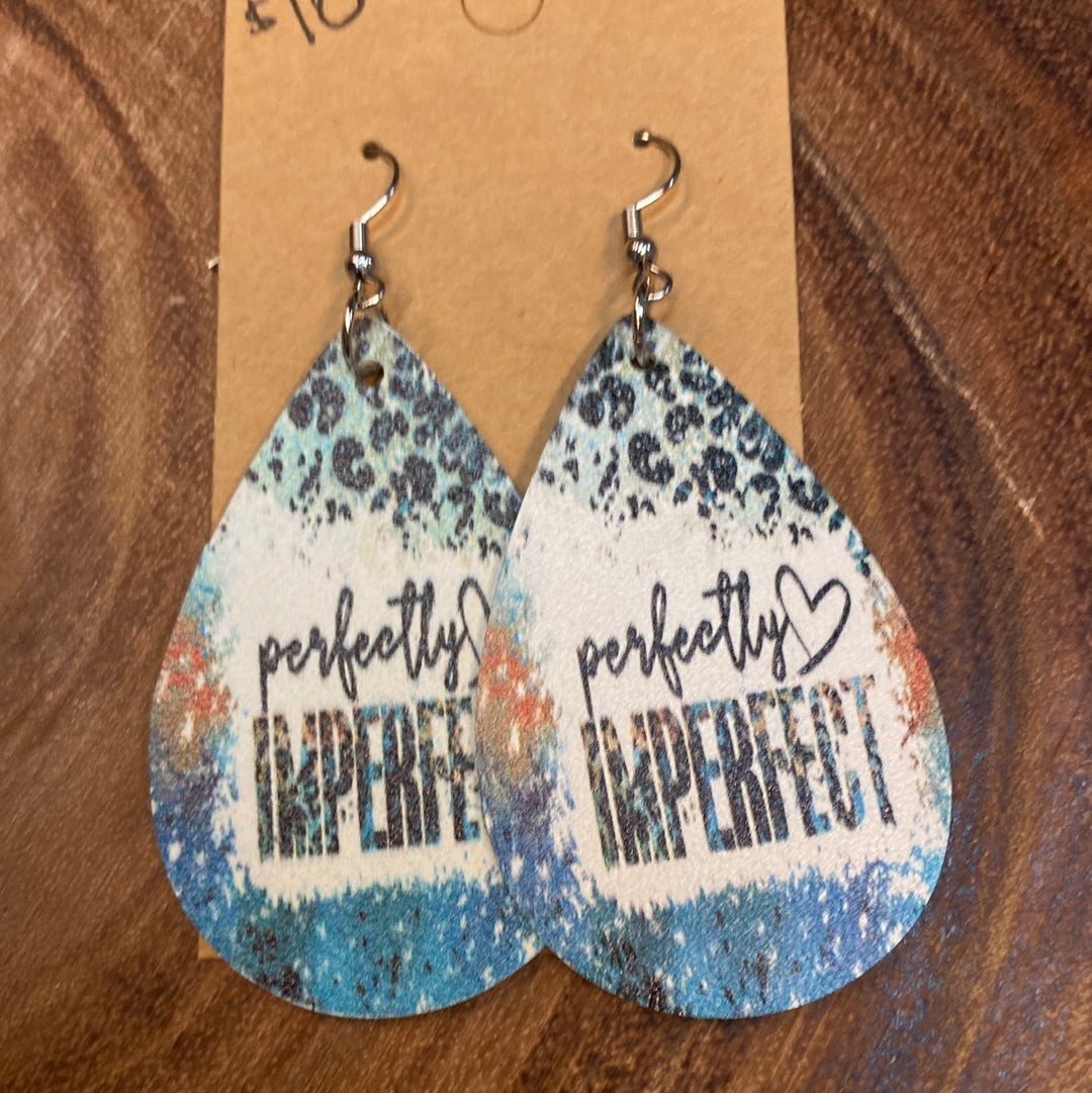 Leather teardrop perfectly imperfect
