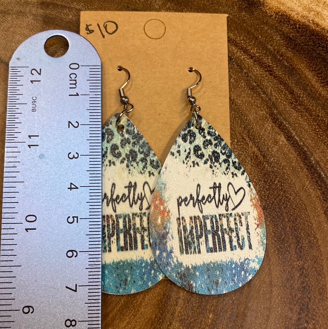 Leather teardrop perfectly imperfect