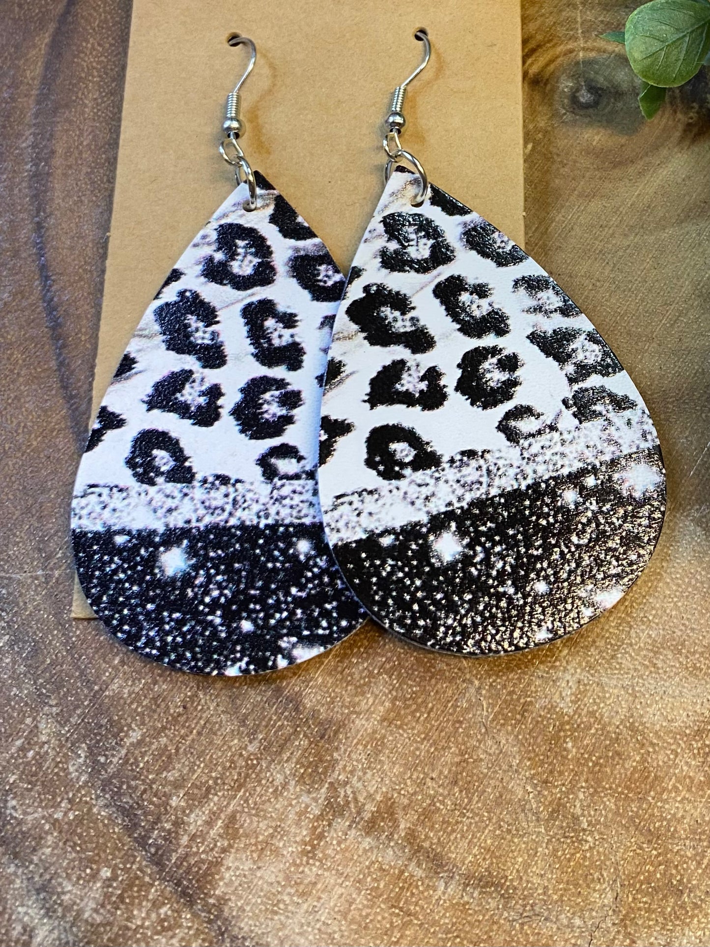 Black silver shimmer cheetah