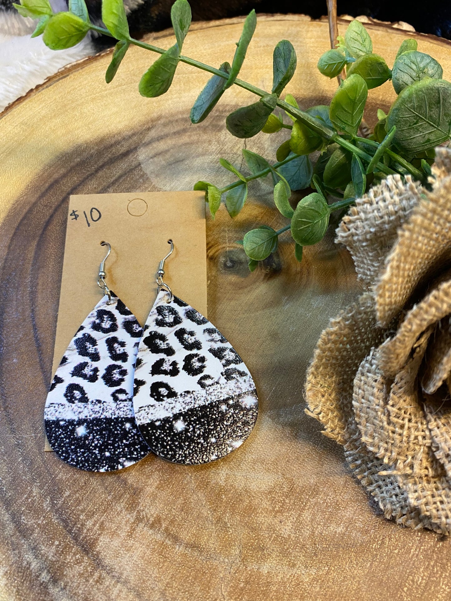 Black silver shimmer cheetah